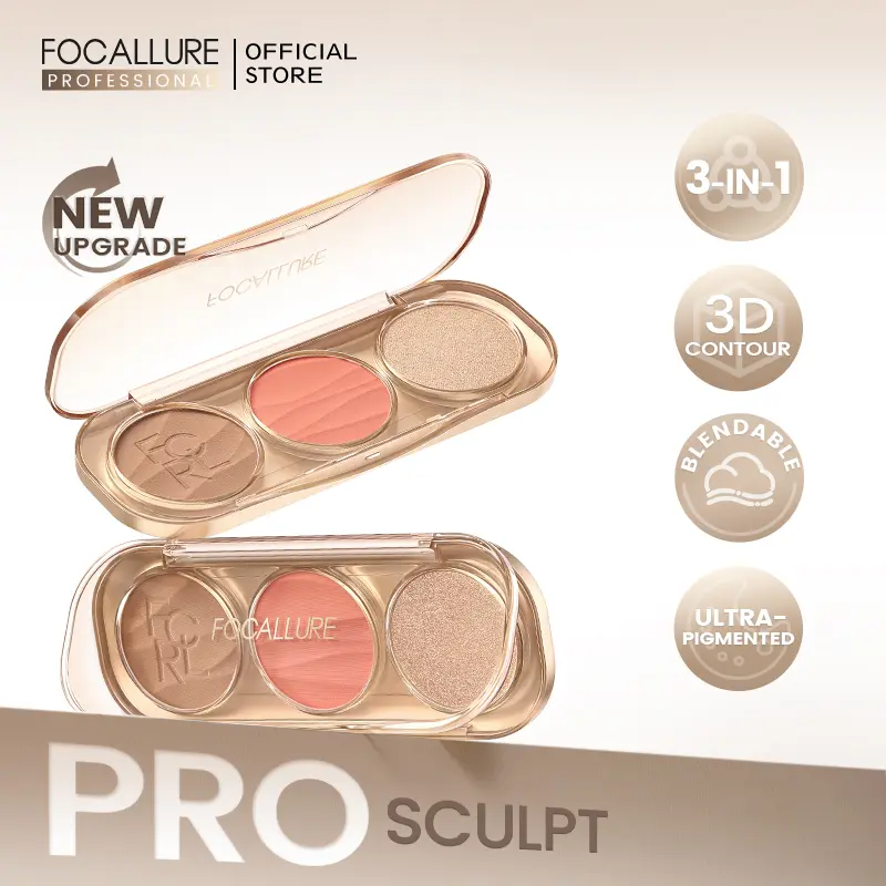 Focallure Pro-Sculpt 3-in-1 Facial Shaping Palette