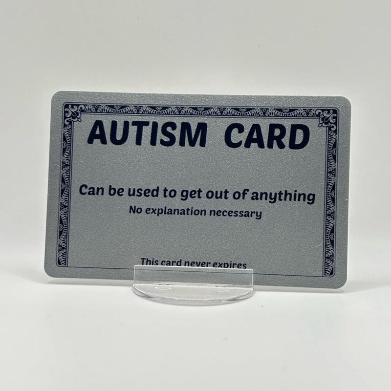 查看[Plastic Autism Card for your wallet - Funny excuse card]在TikTok的销量数据 ...
