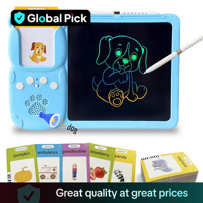 Text Card Toys 查看[2 in 1 Learning Card Machine, 224-word LCD Writing Board Toy with ...