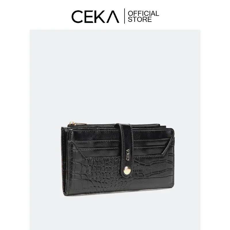 查看[CEKA Dompet Panjang Wanita Kulit Croco Banyak Slot Kartu - Ralyka ...