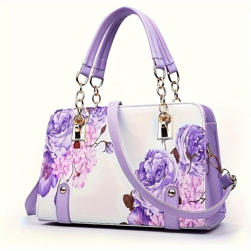 Beg Satchel Cetak Bunga, Gaya Elegan, Beg Selempan TikTok爆款商品分析 - GMV ...