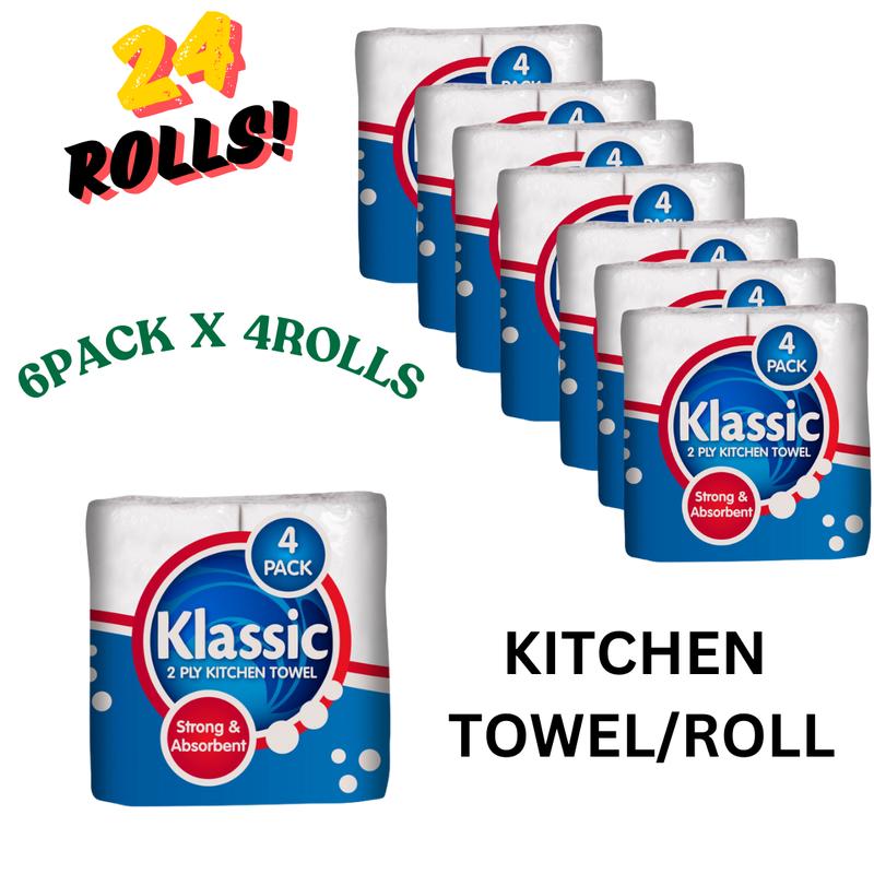 45 x Toilet Roll, 24 x Kitchen Roll, 6 x Blue Roll + FREE Mystery Item ...