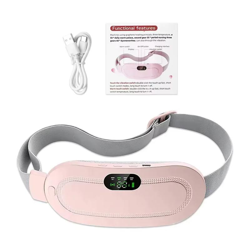 Ceinture Chauffante De Massage Sans Fil – 3 Chaleurs (40/45/50°C), 8 Modes, 19 Intensités, Extensible 35 Cm