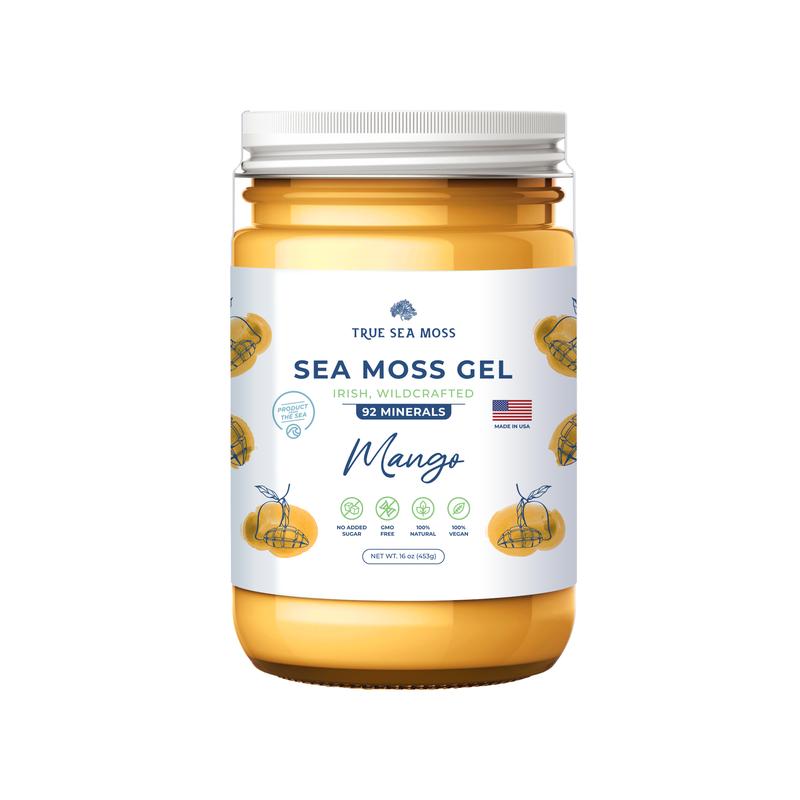 TrueSeaMoss Mango Sea Moss Gel – Organic, Gluten-Free, GMO-Free Superfood | Made in USA