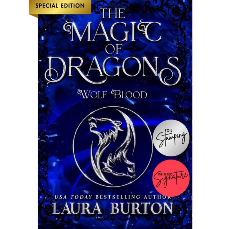"The Magic of Dragons Book 2: Wolf Blood - Signed English Softcover Collector's Special Edition Fantasy Book, Epic Adventures, Young Adult Wolf Shifter Romance Romantasy Dragon Academy Series", Paperback Book, Collector's Edition