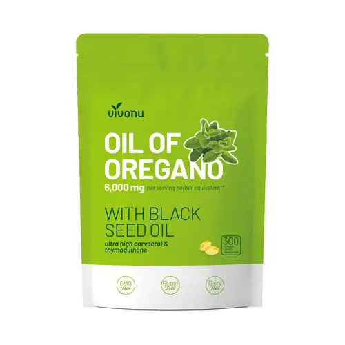 Oil of Oregano with Black Seed Oil 300 Capsules | Natural Antioxidants | Nutritional Support | Highly Effective Botanicals Dietary Healthcare Supplement