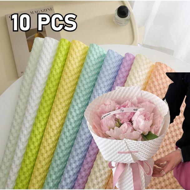 查看[10pcs (50cmx50cm) 3D Embossed Bouquet Wrapper Paper Flower Wrapping ...