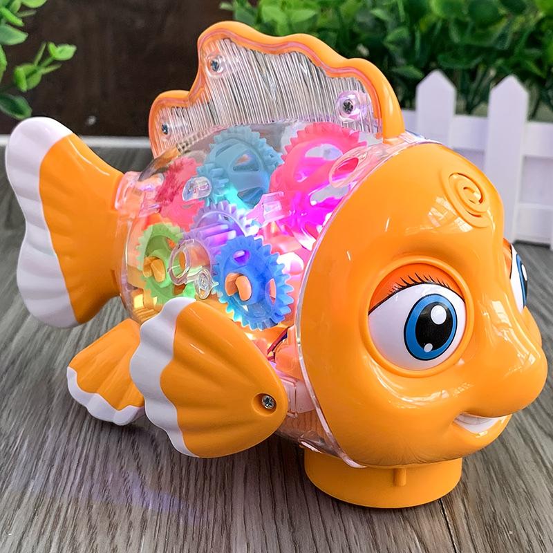 Transparent Gear Swing Fish Electric Toy with Fun TikTok爆款商品分析 - GMV/销量 ...