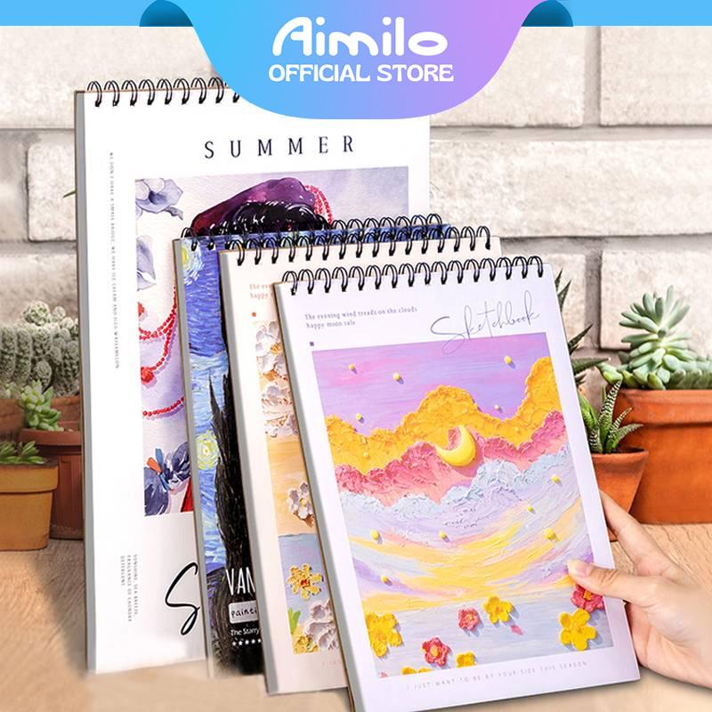 Aimilo A4 Sketchbook Coil Cartoon Sketch Pad Blank TikTok爆款商品分析 - GMV ...