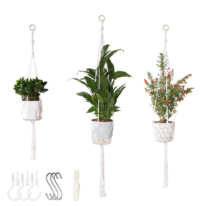3 Pack Macrame Plant Hanger Indoor 35 41 47 Inch TikTok爆款商品分析 - GMV/销量 ...