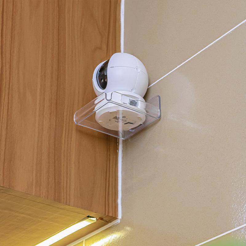 1 PCS Wall Mounted Hole Free Camera Storage Rack Transparent Anti Drop ...