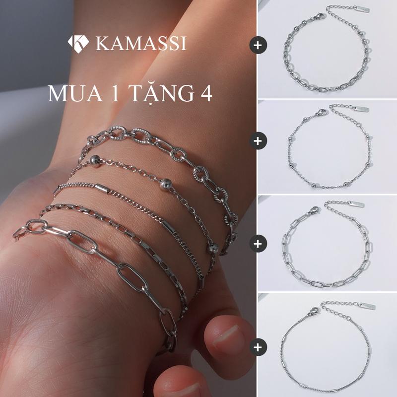 Kamassi KAMASSI MUA 1 TẶNG 4 LẮC TAY thời trang INOX DÀNH TikTok爆款商品分析 - GMV/销量 ...