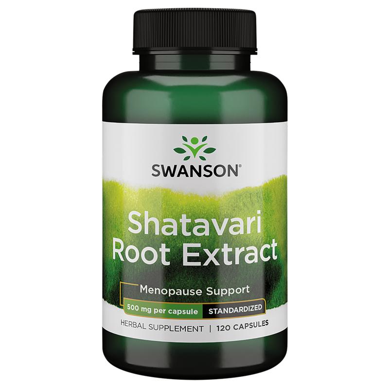 Swanson Shatavari Root Extract - Standardized 500 mg 120 Caps