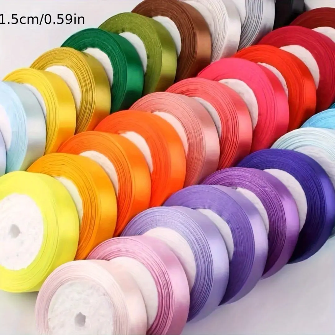 Solid Color Polyester Packing Ribbon Solid Color Polyester Ribbon, 1 Count 25 Yards Col TikTok爆款商品分析 - GMV ...