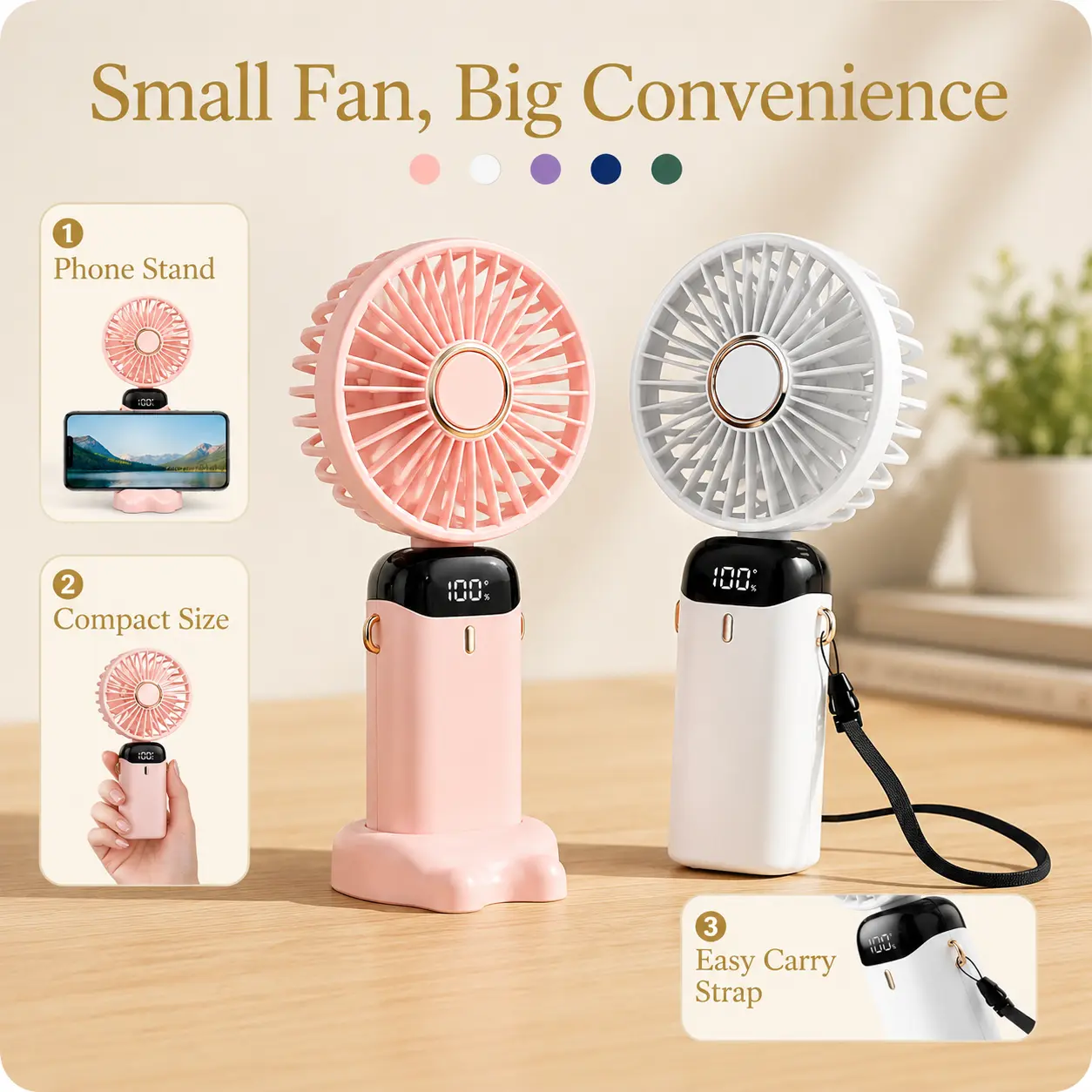 Mini Handheld Fan – USB Rechargeable Portable Fold TikTok爆款商品分析 - GMV ...