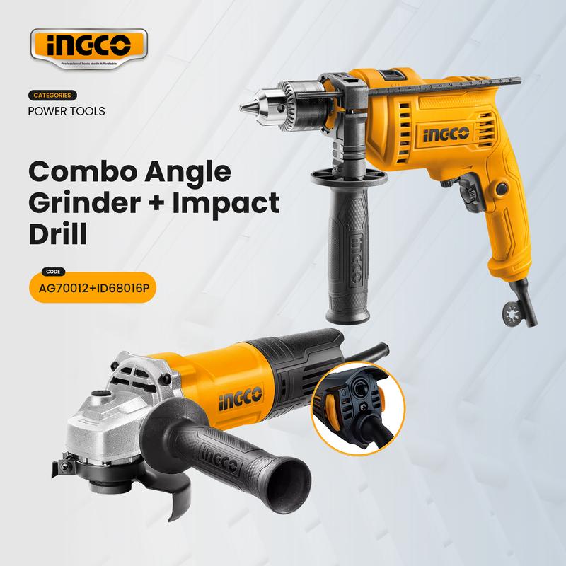 Ingco Combo Angle Grinder 750W & Impact Drill 680W TikTok爆款商品分析 - GMV ...