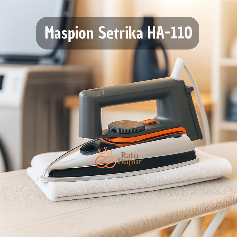 查看[[AFF5] Maspion Setrika HA-110 Stainless Grey 350W Hemat Listrik ...