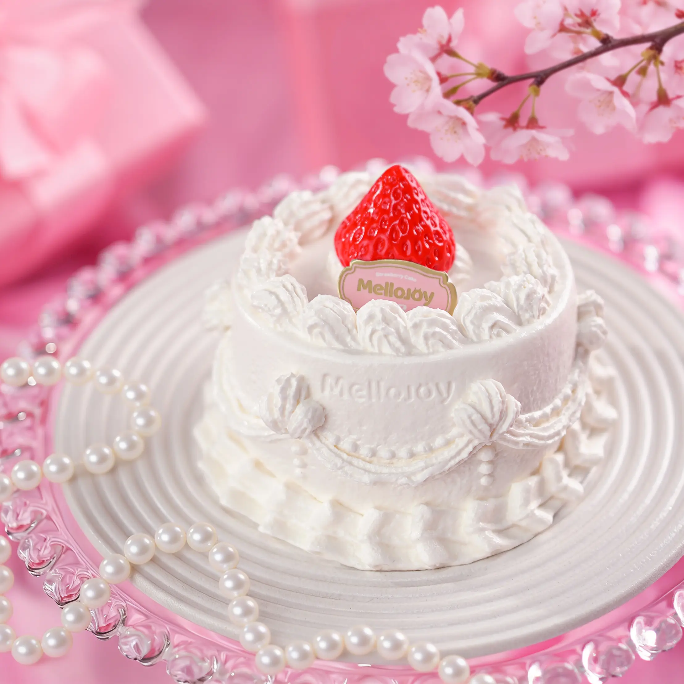 Mellojoy -ムースクリーム - メロジョイいちごショートケーキホール 