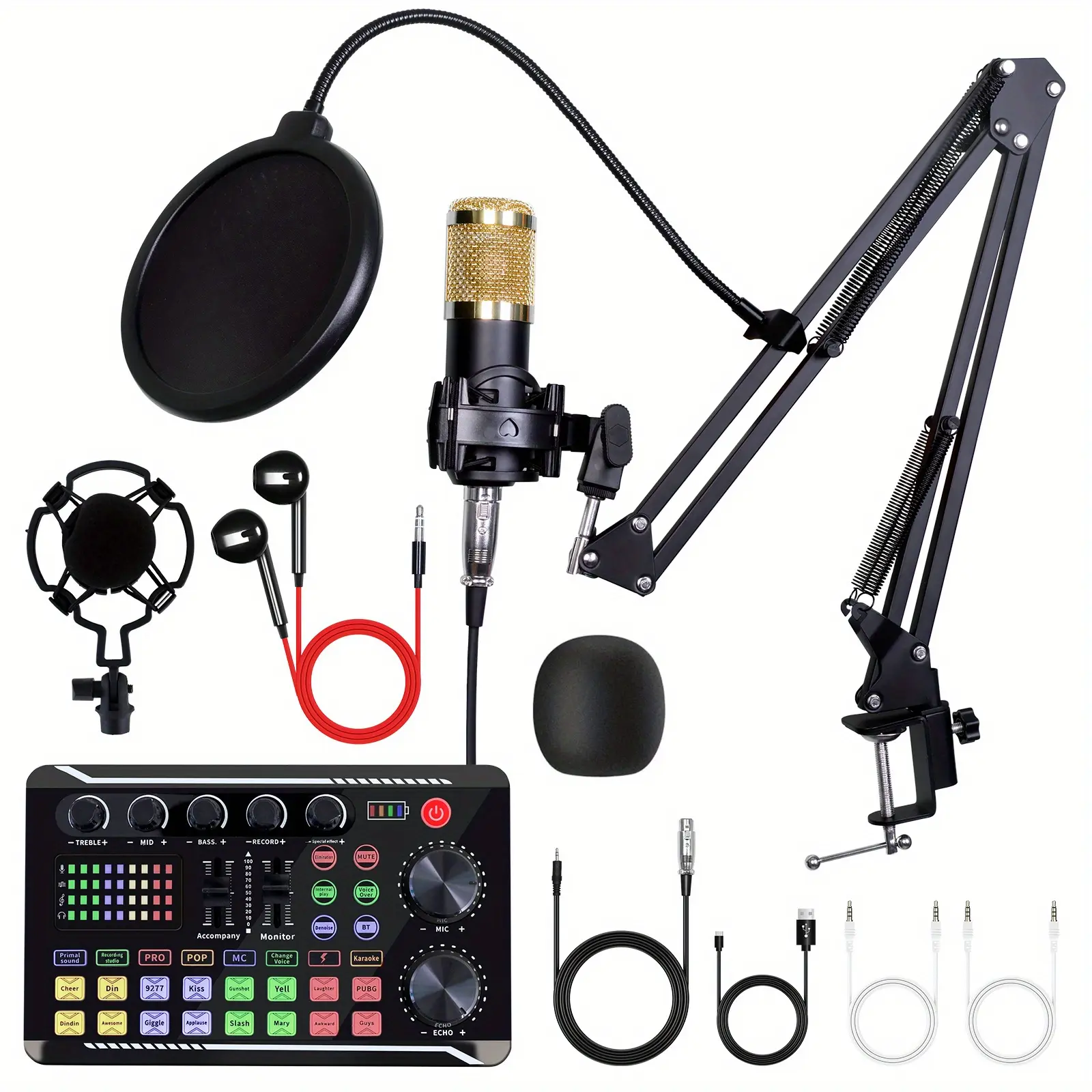 Home Recording Studio Kit Podcast Music Mixing Equ TikTok爆款商品分析 - GMV ...