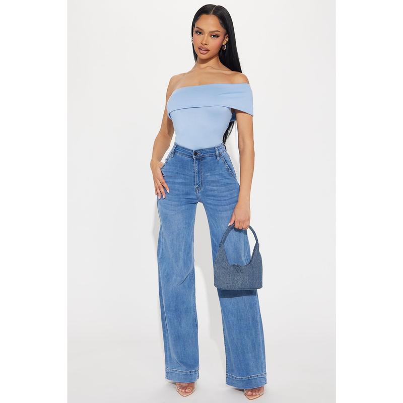 Margot Stretch Trouser Jeans - Medium Wash