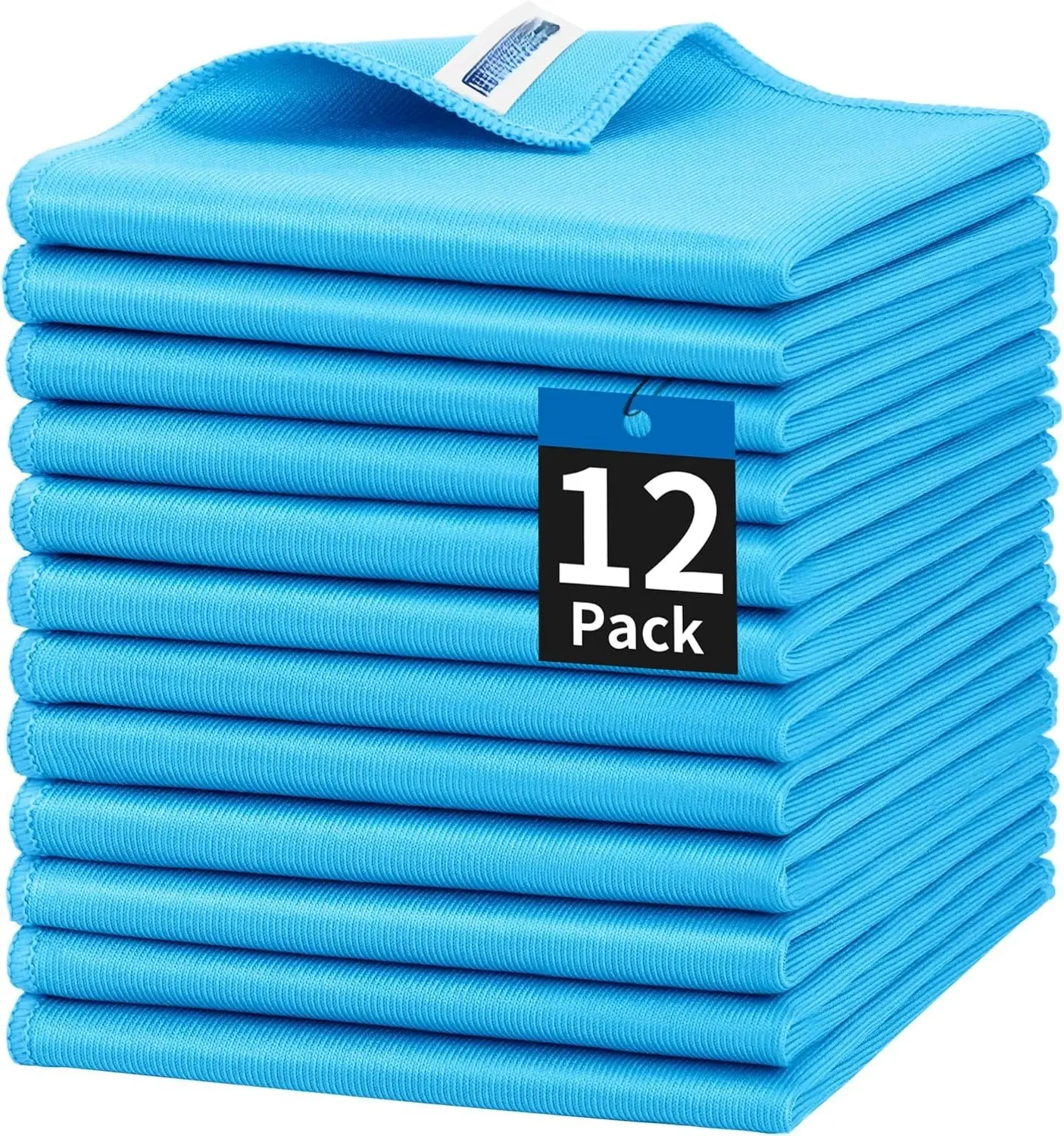 Glass Rag 查看[Microfiber Glass Cleaning Cloth, 12 Pack Window Glass Cleaning Rags ...
