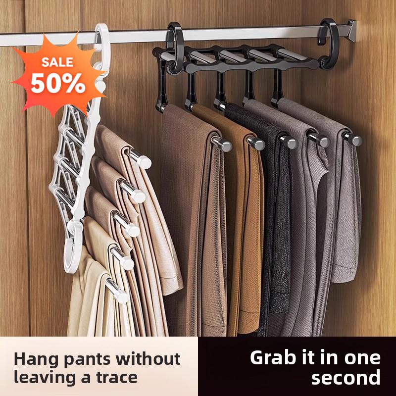 查看[Multifunctional Folding Pants Rack Multi-layer Clothes Pants ...