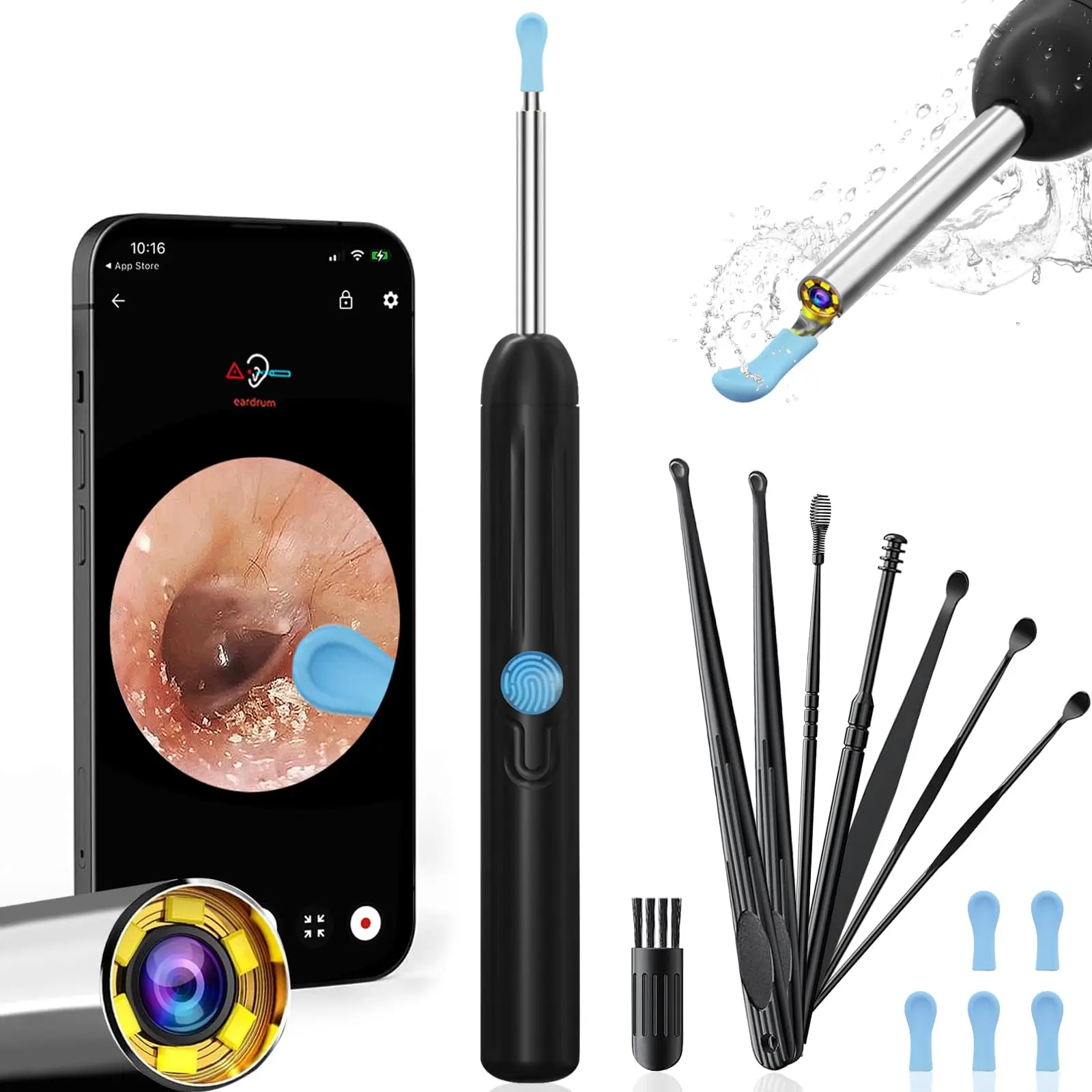 Spring Visual Ear Wax Removal Tool, 9pcs/set Highd TikTok爆款商品分析 - GMV ...