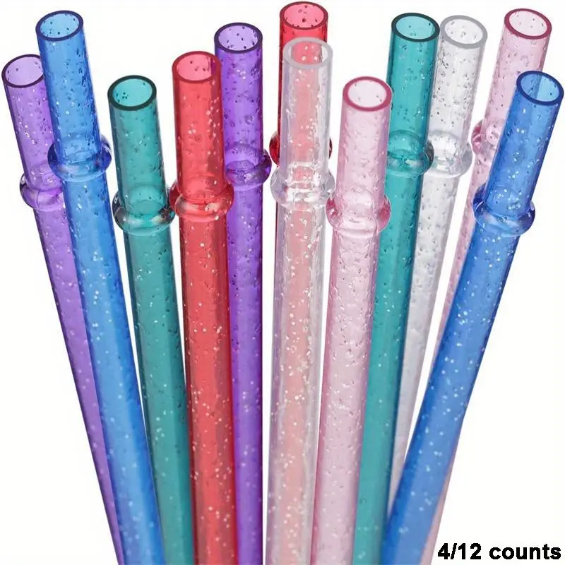 Straws Random Random Color Glitter Straw, Reusable Drinking Stra TikTok爆款商品分析 - GMV ...