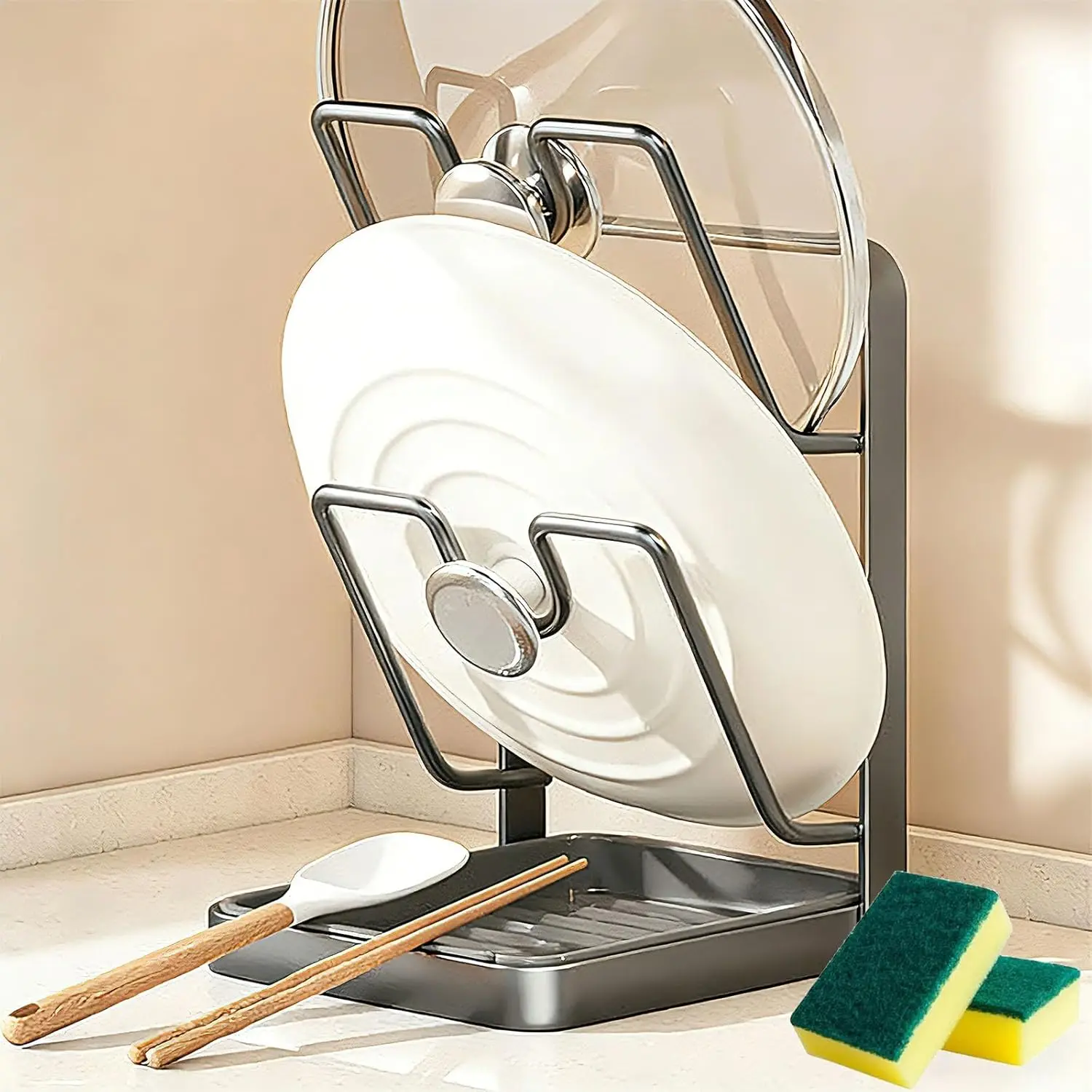 Kitchen Pot Lid Storage Rack, Pot Lid Holder With TikTok爆款商品分析 - GMV/销量 ...