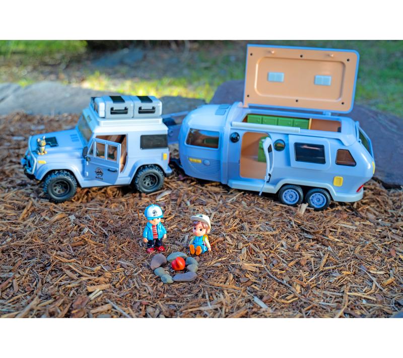 查看[ROVE Vehicle Playset with Camper Figurine Toys]在TikTok的销量数据表现-FastMoss