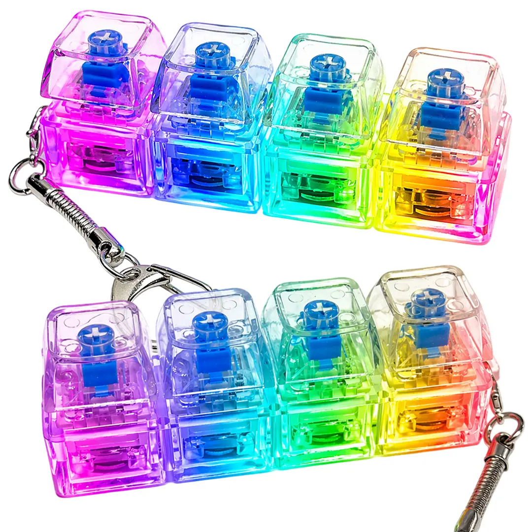 Stress Relieve Keyboard Fidget Toy 4 Key With LED TikTok爆款商品分析 - GMV/销量 ...