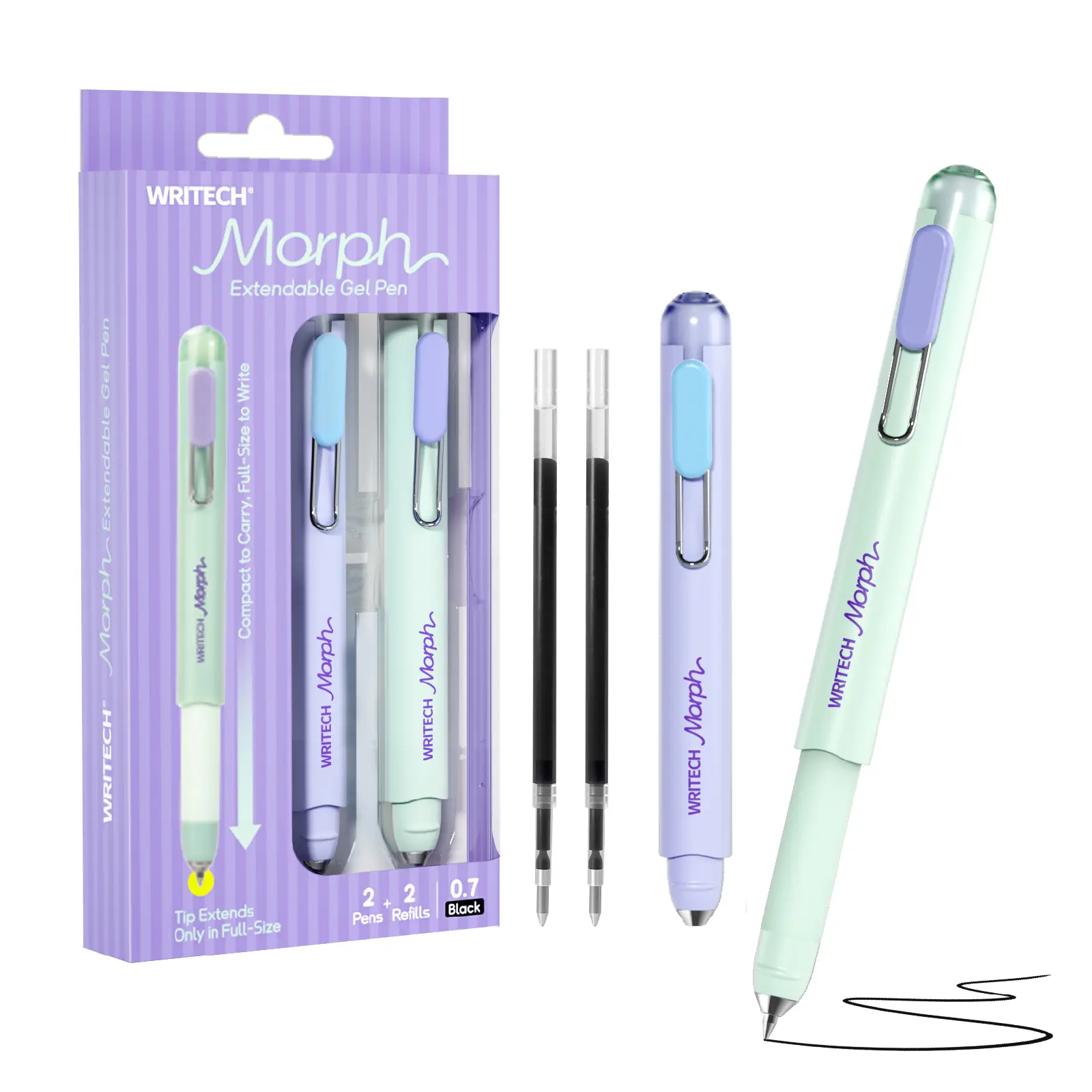 WRITECH Morph Extendable Gel Pen: 0.7mm Black Ink TikTok爆款商品分析 - GMV/销量