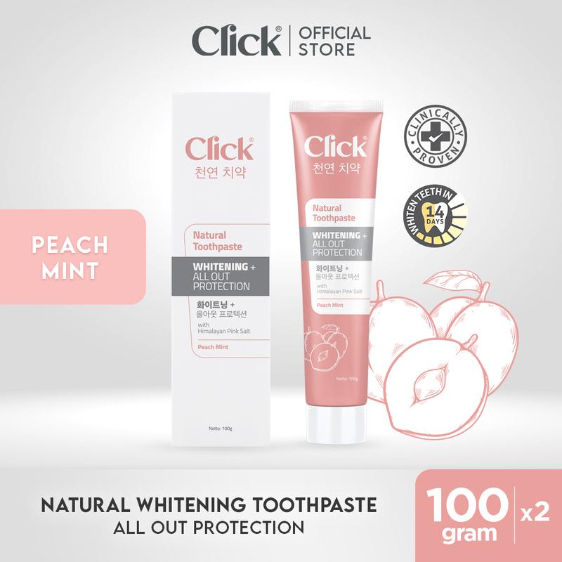 查看[Click Natural Toothpaste Whitening + All Out Protection Twin Pack]在 ...