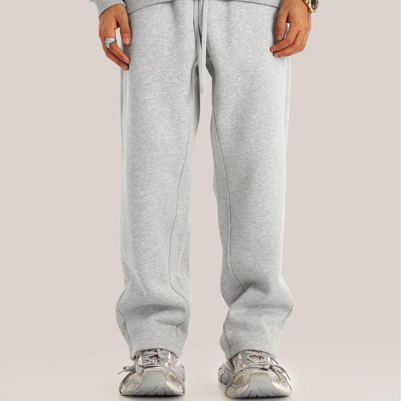 EVELLYHOOTD 600GSM Straight-Leg & Cuffed Baggy Fleece Sweatpants – Unisex Retro Streetwear for Spring Fall Winter | Soft & Cozy Fit【2026 New Drop】