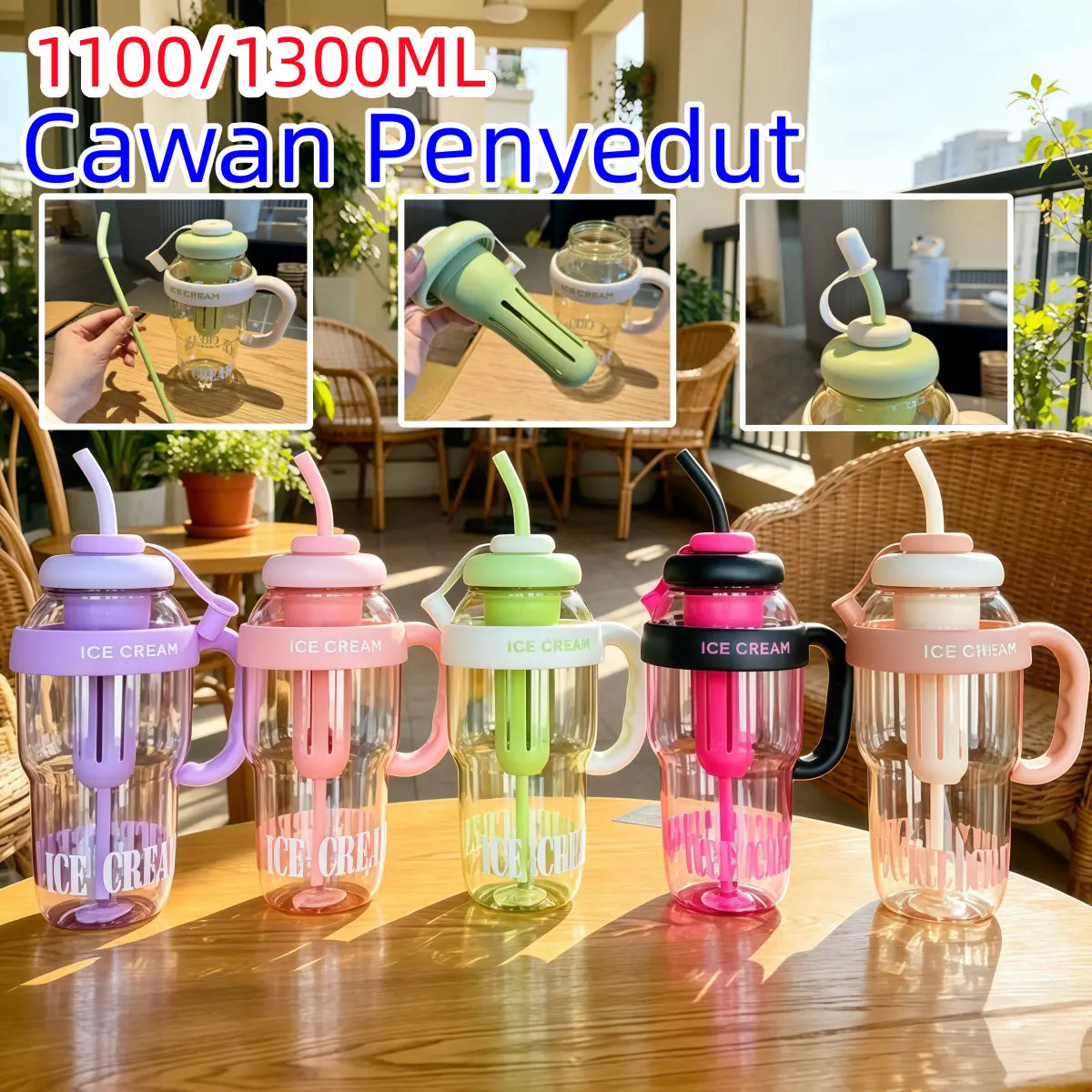 Cawan Plastik 1100/1300ML Kapasiti Besar Cawan Pen TikTok爆款商品分析 - GMV ...