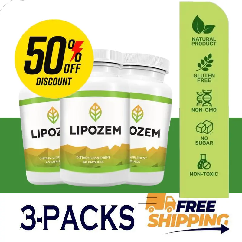 Lipozem 100% Natural BHB Formula 2 Caps/Day for Healthcare - Advanced Formula for Fitness - Vitamin