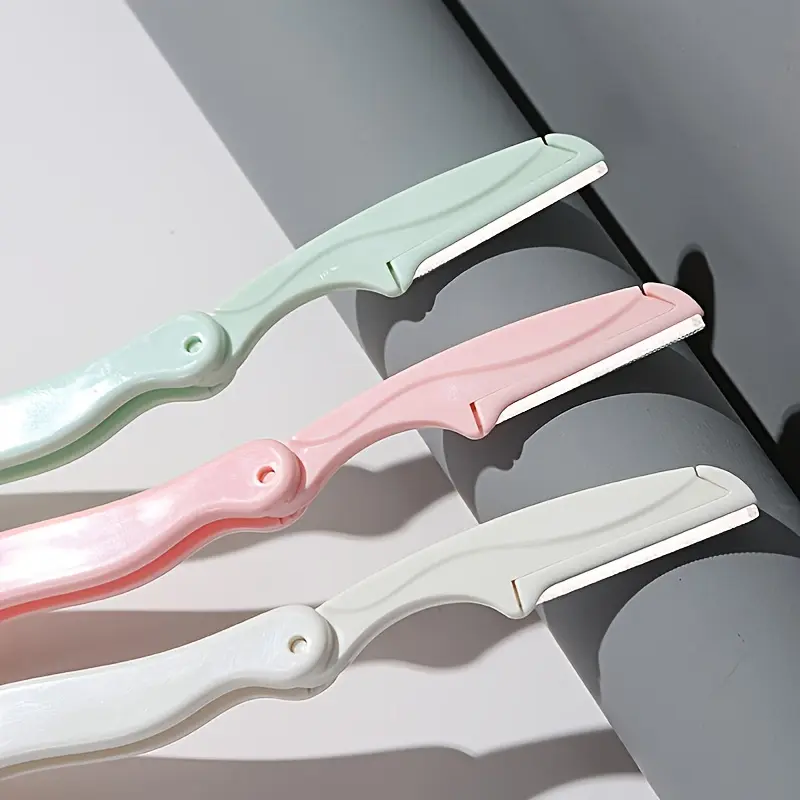 查看[3 PCs Portable Eyebrow Trimmer Foldable Hair Remover Set Women Face ...