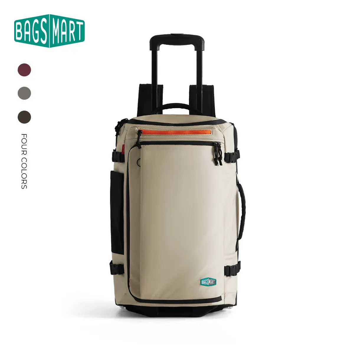 BAGSMART Blast 43L Roller  Backpack Waterproof 3-Mode Backpack Roller Grab-and-Go Airline-Compliant 43L Laptop Sleeve RFID Pocket Smooth Wheels Wheeled Duffel Bag Summer Sale &Spotlight Day tiktokshopbacktoschool