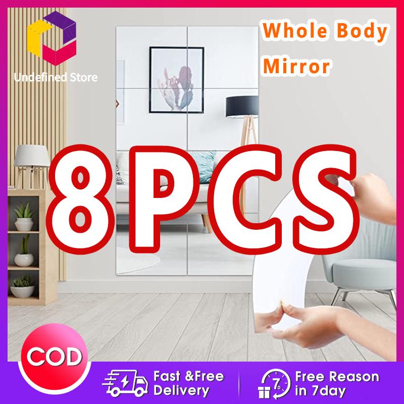 [Free Shipping]Hd Mini Mirror Sticker Wall 12 Pcs Free Shipping Glass ...