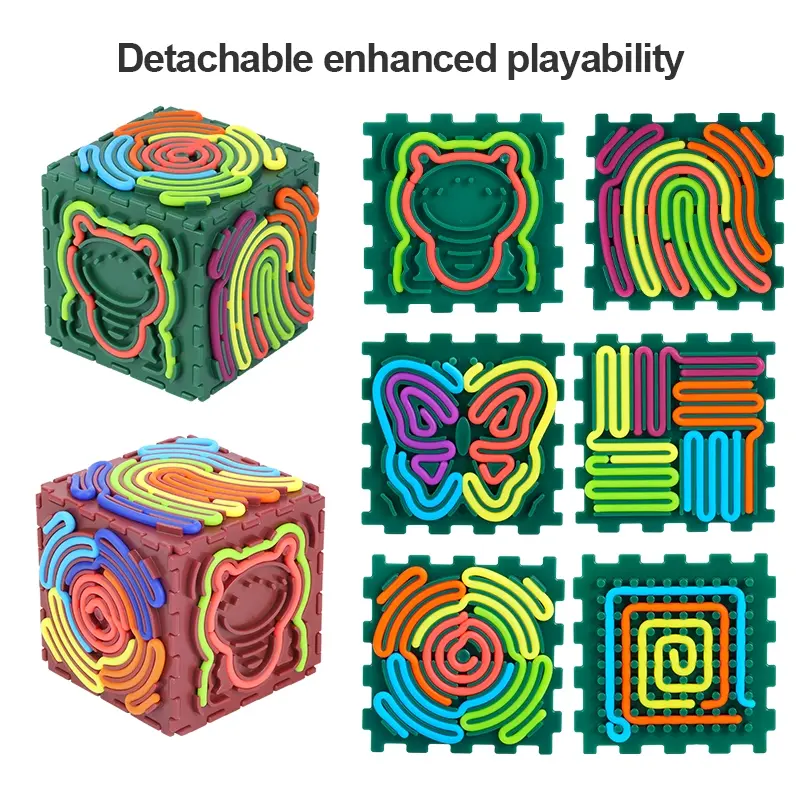 查看[3D Silicone Sensory Activity Board, Fidget Cube Toy for Autism ...