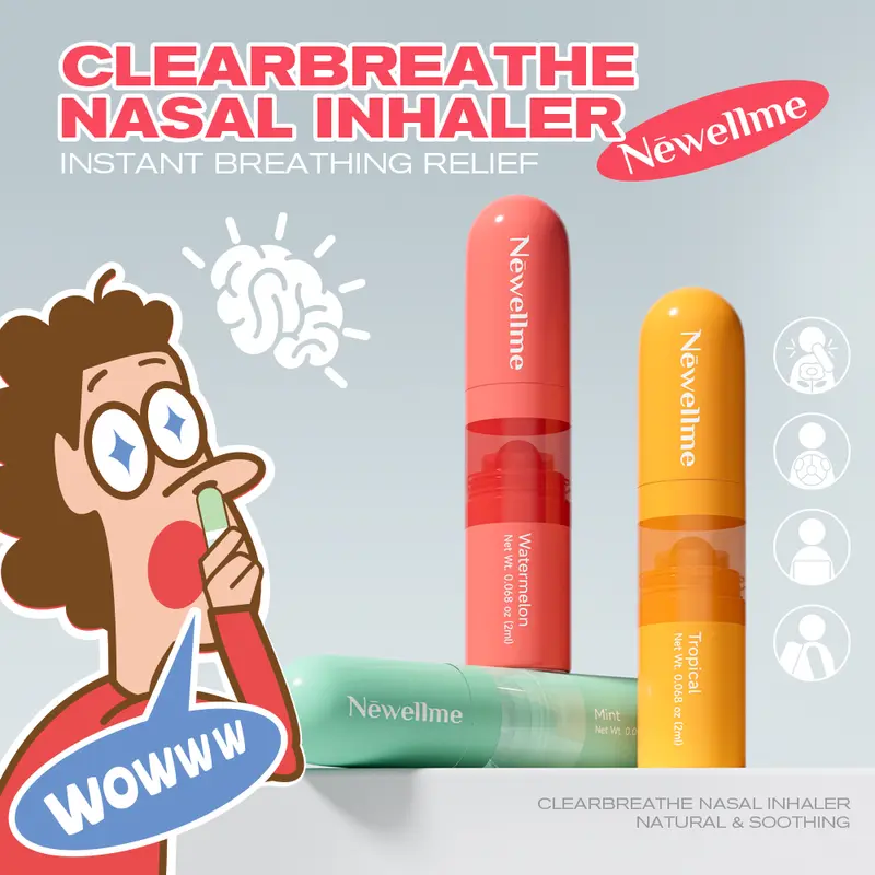 Newellme Nasal Stick - Ultra - Potent Essential Oil Vapors, Instantly Wake You Up, Overcome Drowsiness & Revitalize Your Senses