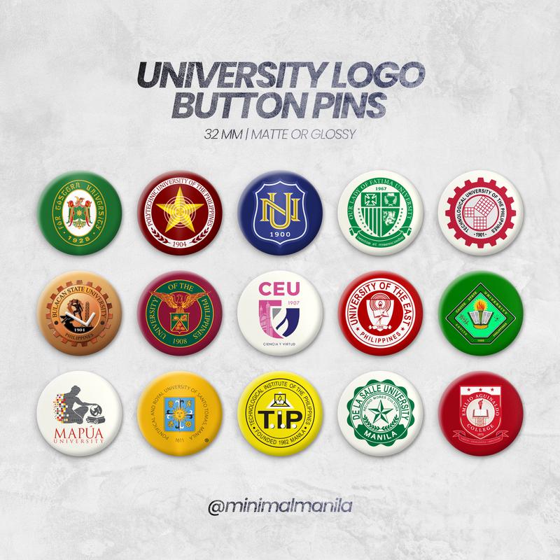查看[32mm University Logo Button Pin | Minimal Manila Tinplate Pin Badge ...