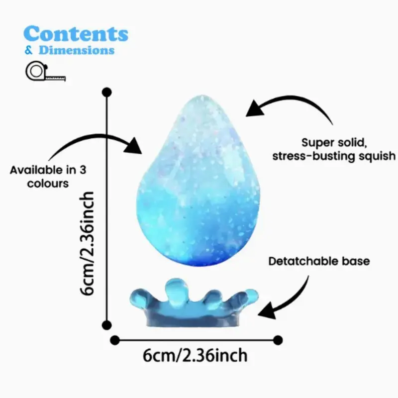 Malt Sugar Water Drop Squishy Toy, Fidget Toys Dre TikTok爆款商品分析 - GMV ...