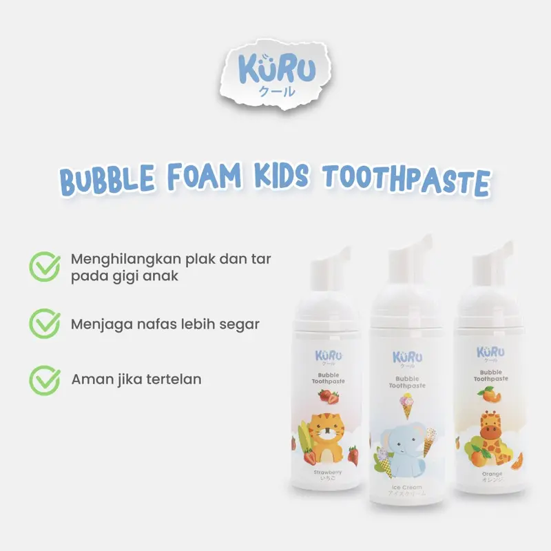 查看[Kuru Bubble Foam Kids Toothpaste | Pasta Gigi Odol Busa Anak]在TikTok ...