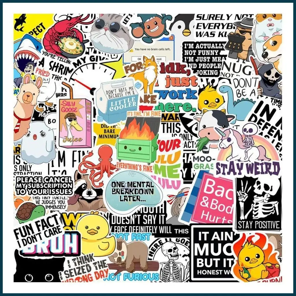 Random 5 stickers from a set of 100 unique designs TikTok爆款商品分析 - GMV ...