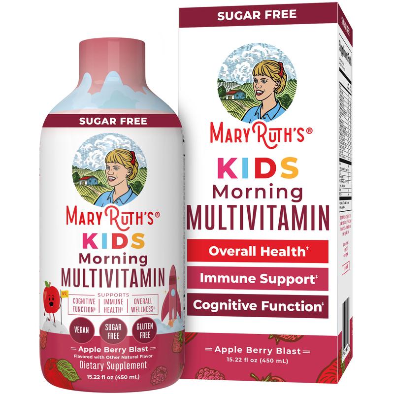 MaryRuth's Kids Liquid Morning Multivitamin - Multivitamin for Kids - Immune Support Supplement - Overall Health - Delicious - Vegan - 30-180 Servings