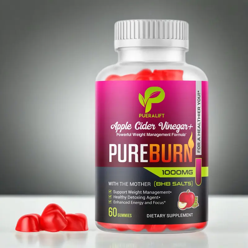 Pueralift PureBurn Gummies + Health & Wellness, Digestive Support +Dietary Supplement +Supports digestion, boosts metabolism Healthcare Fitness