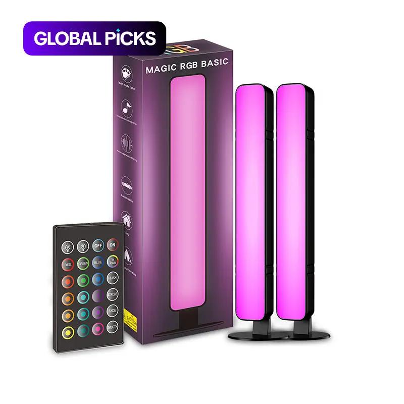 查看[USB LED Ambient Light, Rectangle Shaped Music Sync RGB Table Light ...