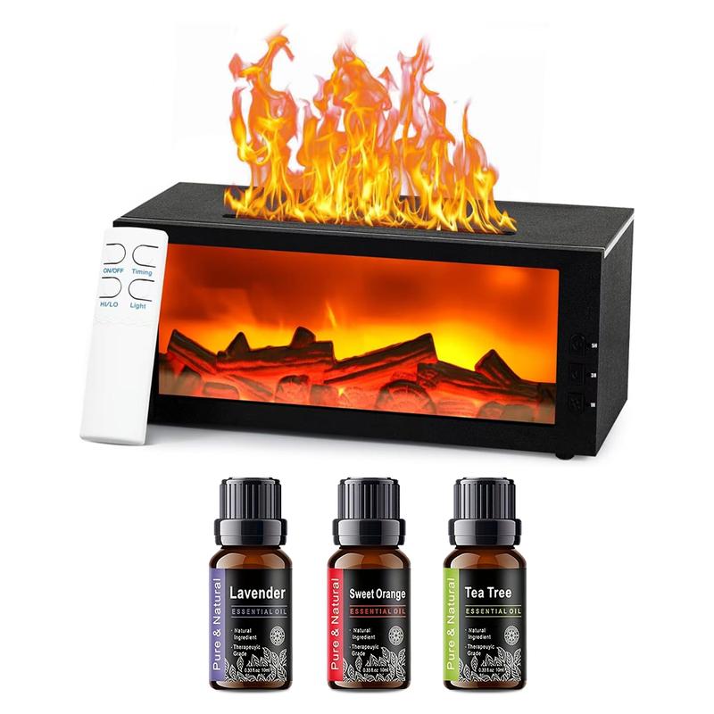 查看[Upgraded 300ml Fireplace Diffuser Essential Oil 7 Colorful Large ...