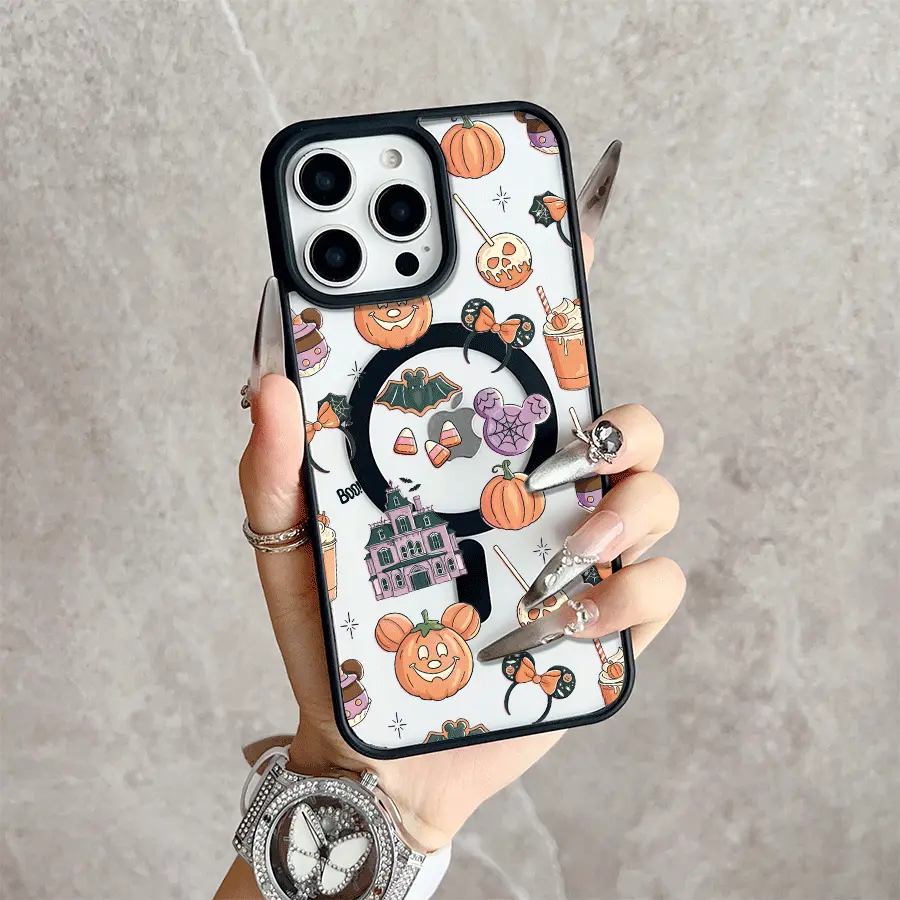 Spooky Sweet Magnetic MagSafe Snap Case for iPhone 17/16 Pro Max 15 Pro 14 13 12 Mini 11 XR XS Plus SE Shockproof Slim Protective Cover